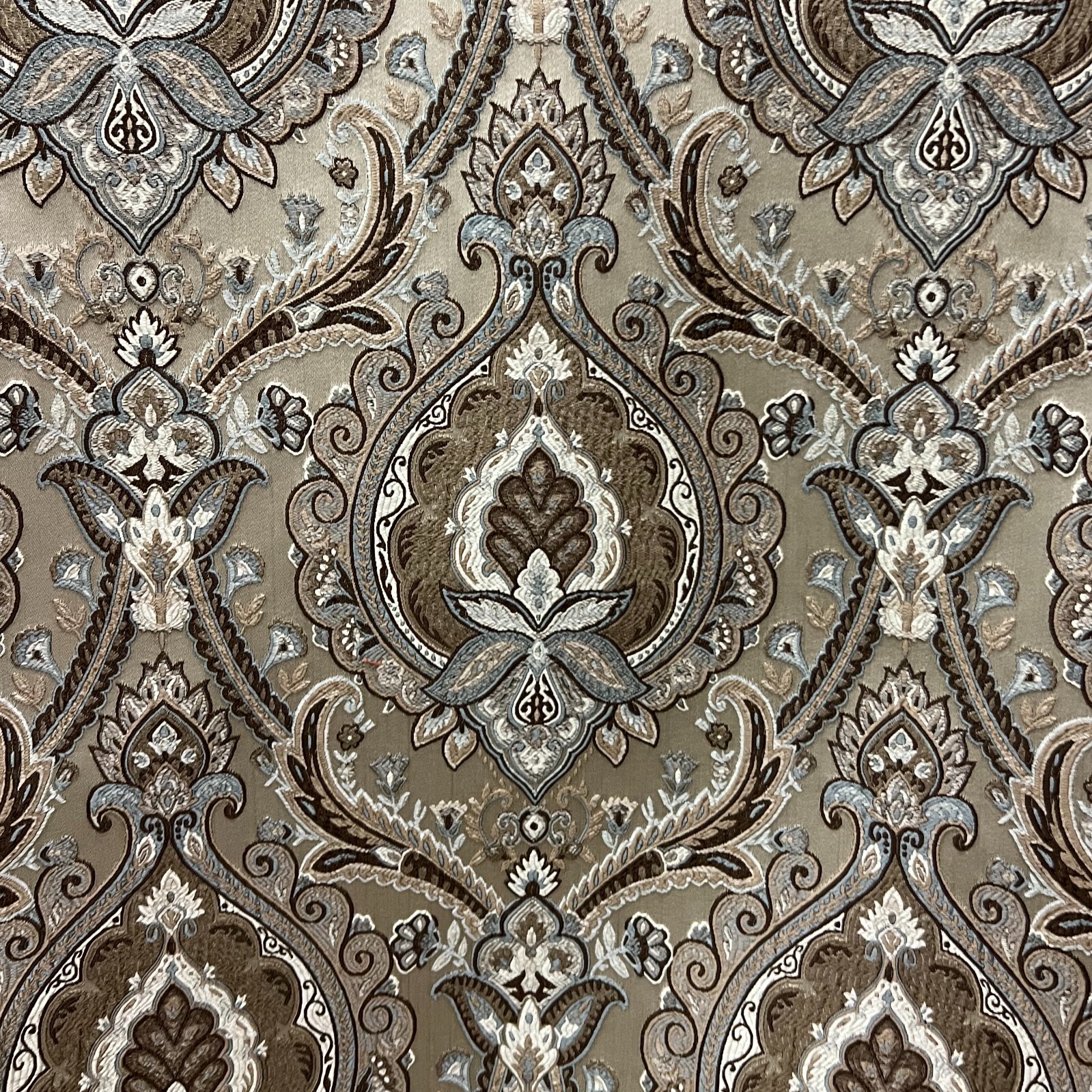 Heavy Jacquard Damask Curtain Fabric