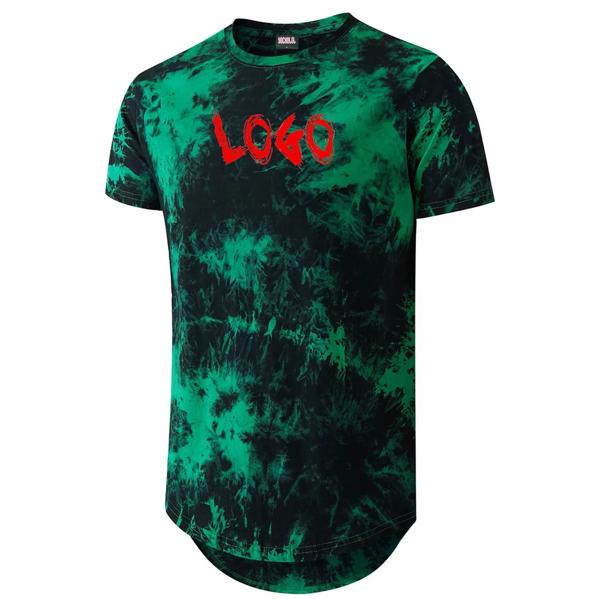 Men's Acid Wash Longline T-Shirt
