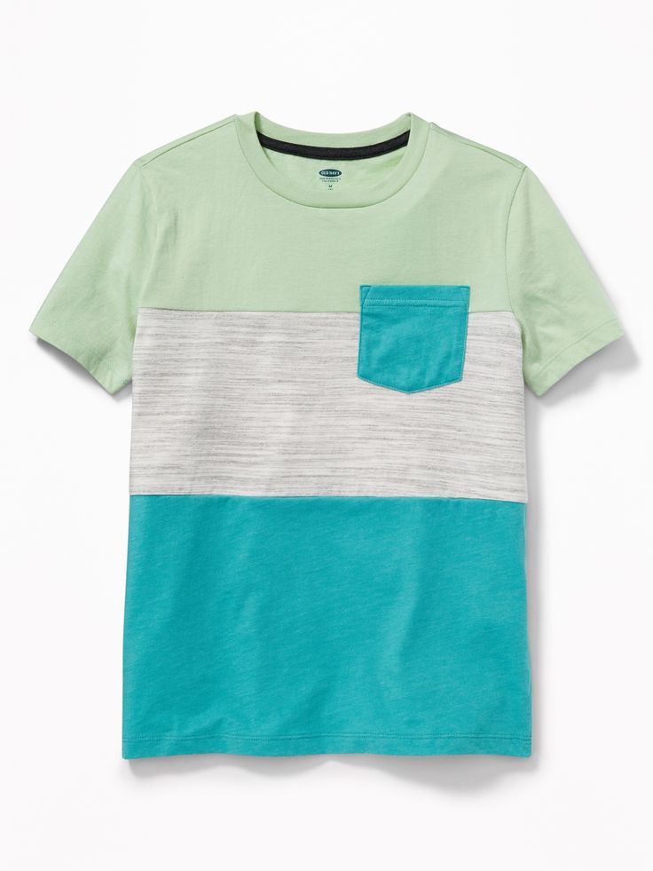 Men's Colorblock Pocket T-Shirt
