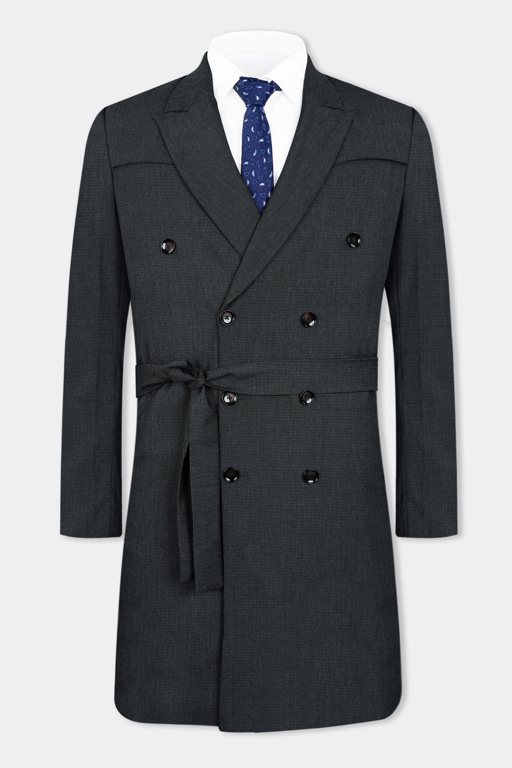 Men's Double-Breasted Trench Coat