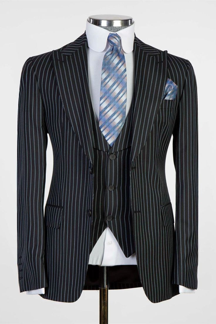 Men's Pinstripe Business Suit