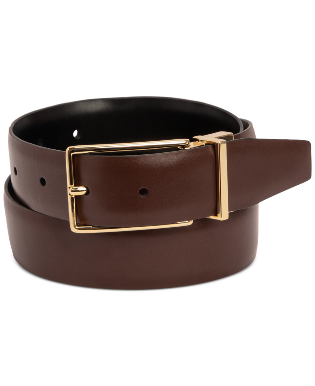 Men's Reversible Faux Leather Belt