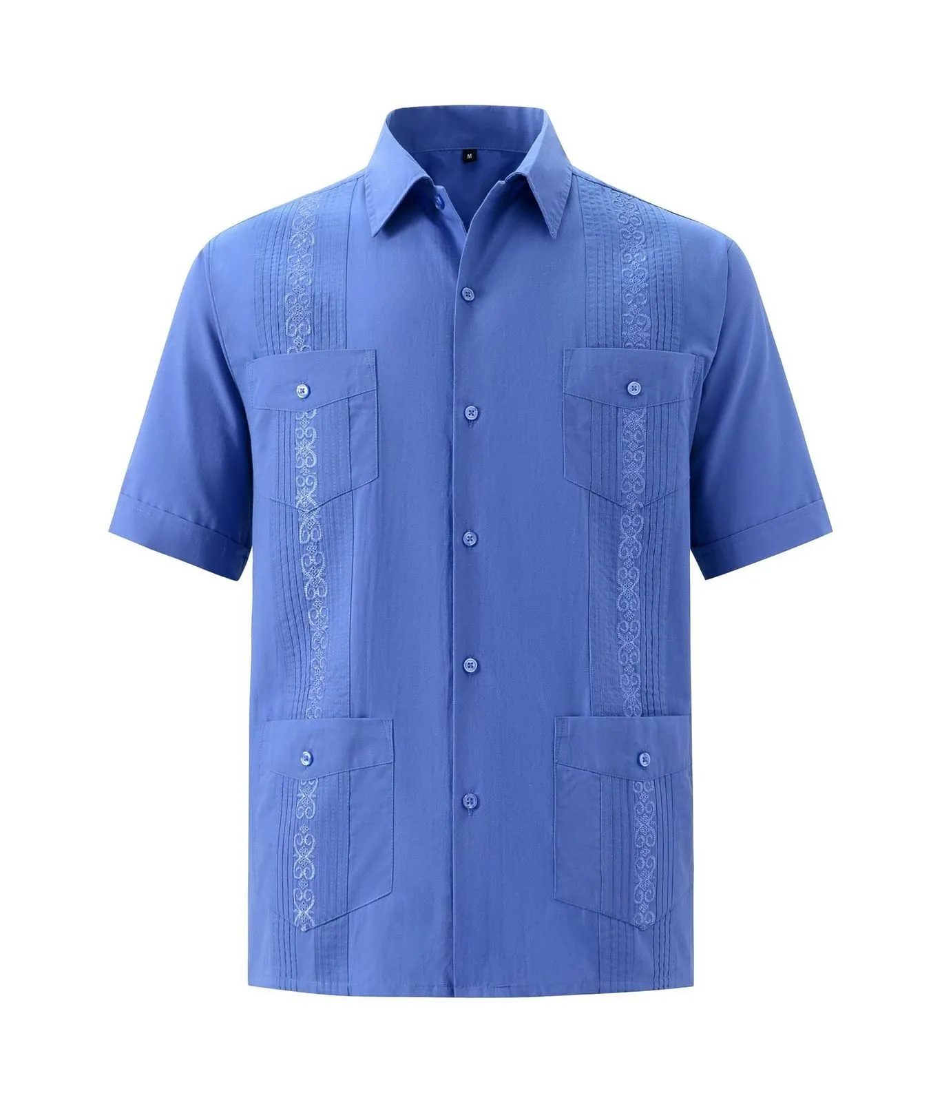 Men's Roomy Fit Guayabera Shirt