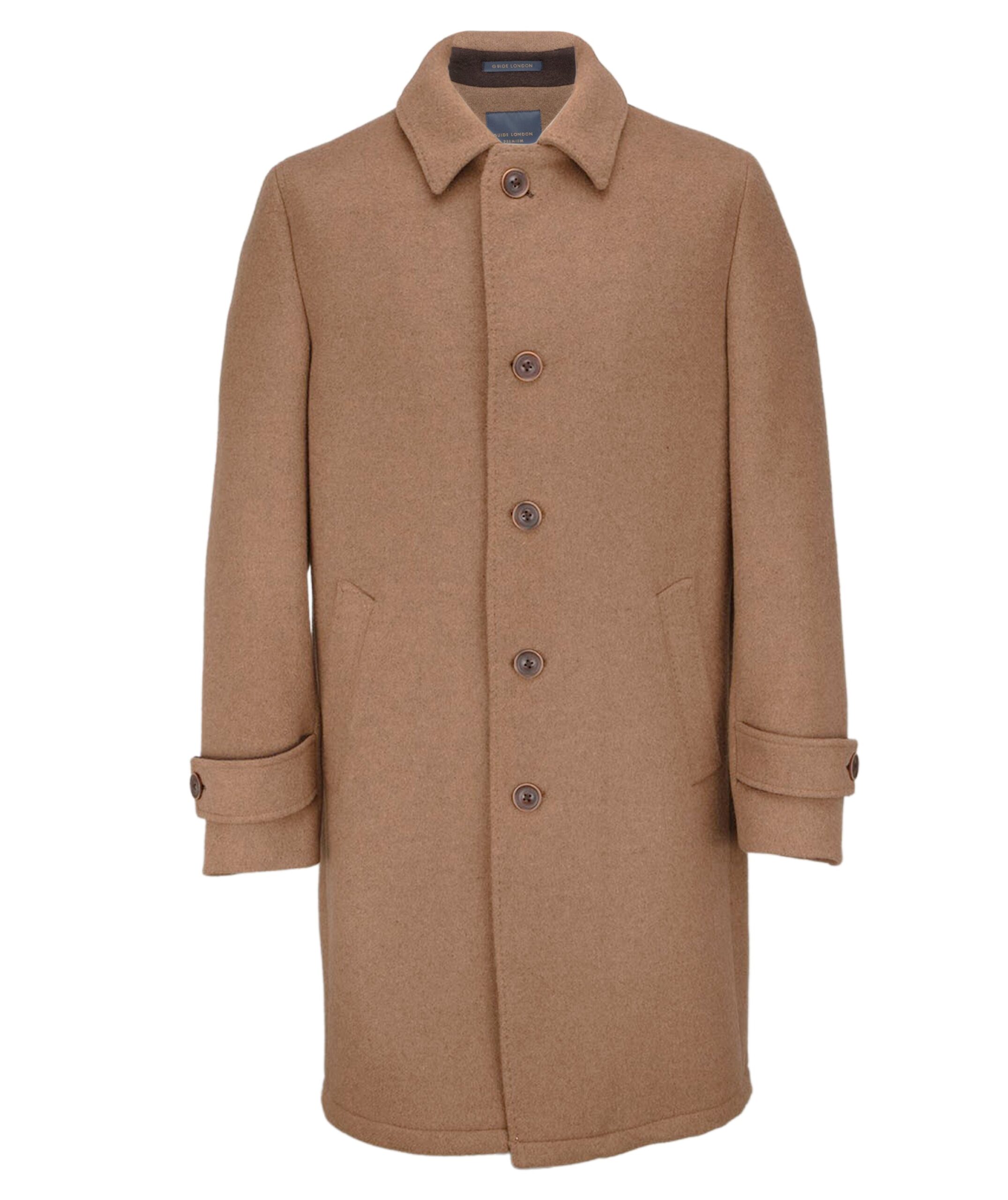 Men's Tailored Camel Overcoat