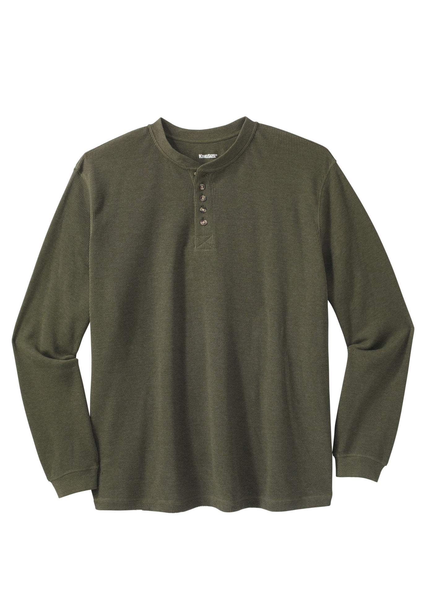 Men's Waffle Knit Henley Top