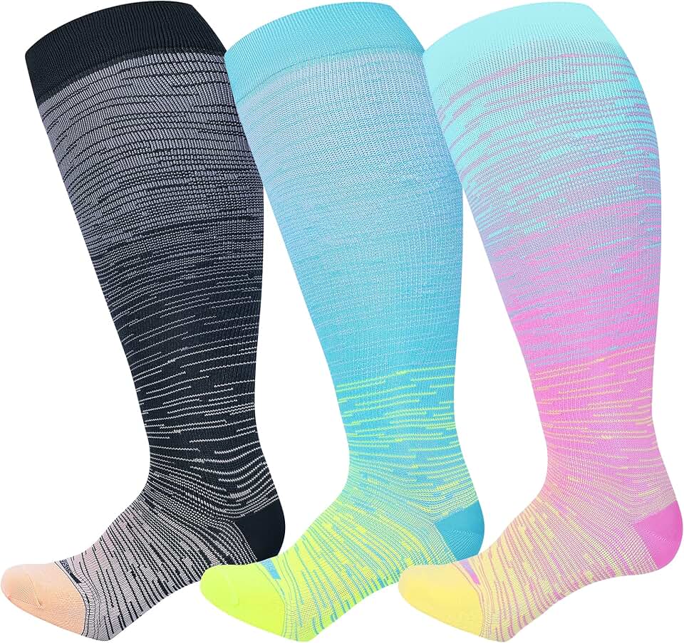 Men's Wide-Calf Compression Socks