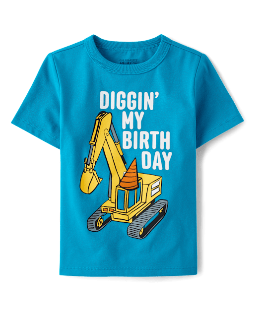 Toddler Boys' Construction Vehicle Graphic Tee