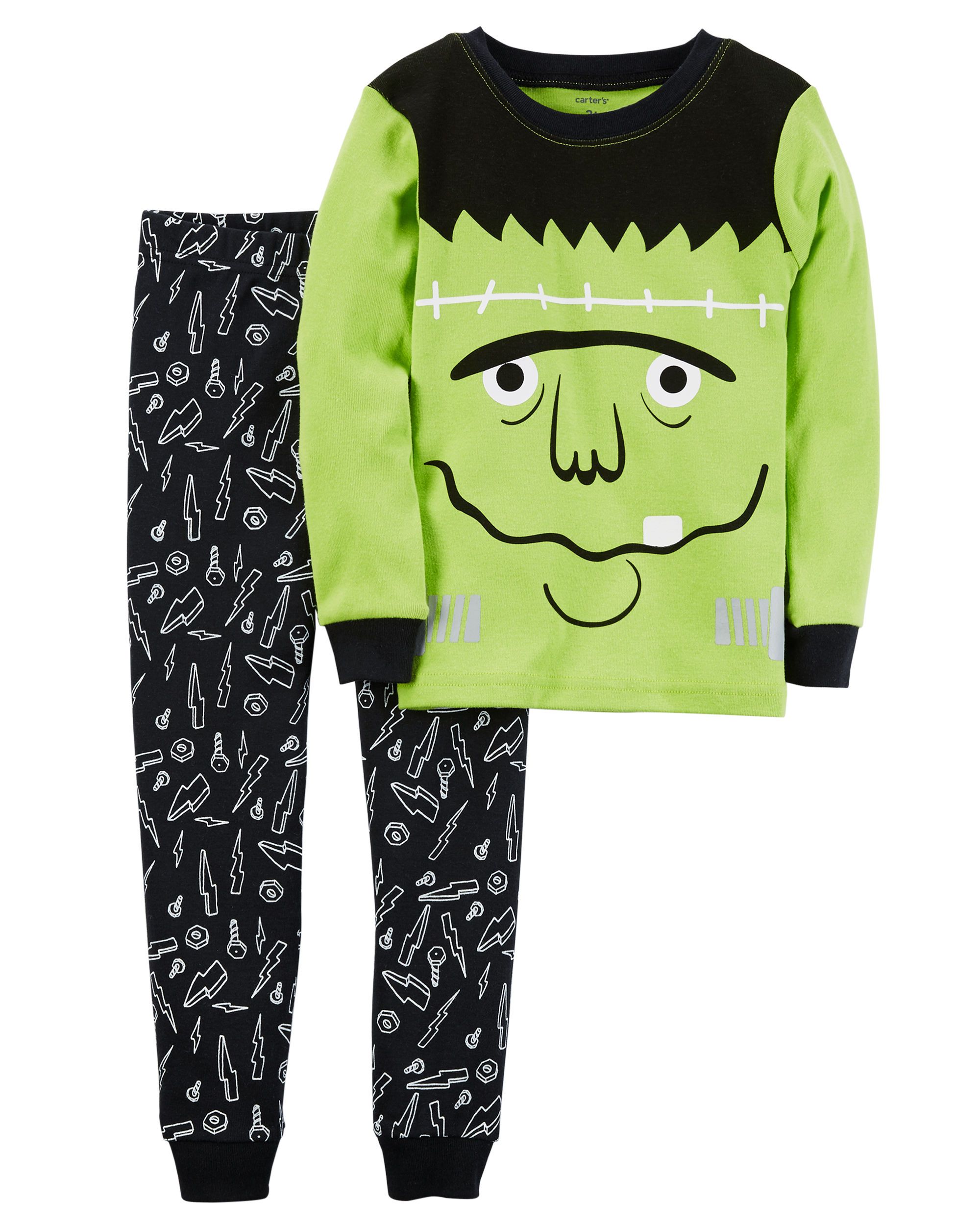Toddler Boys' Glow-in-the-Dark Pajama Set