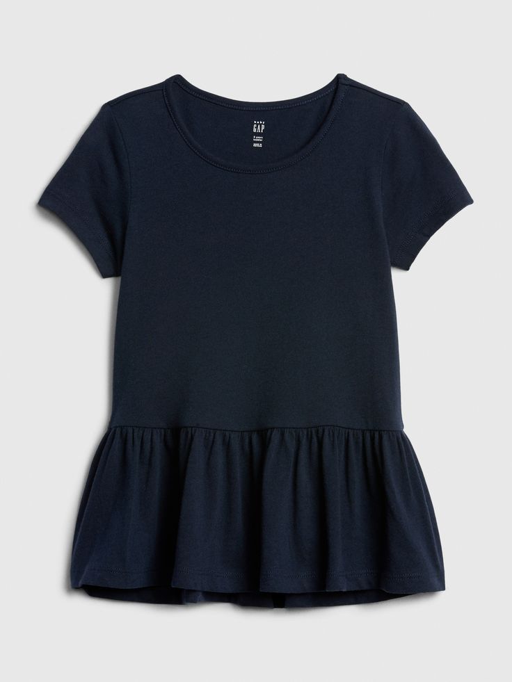 Toddler Girls' Peplum Hem Knit Tunic
