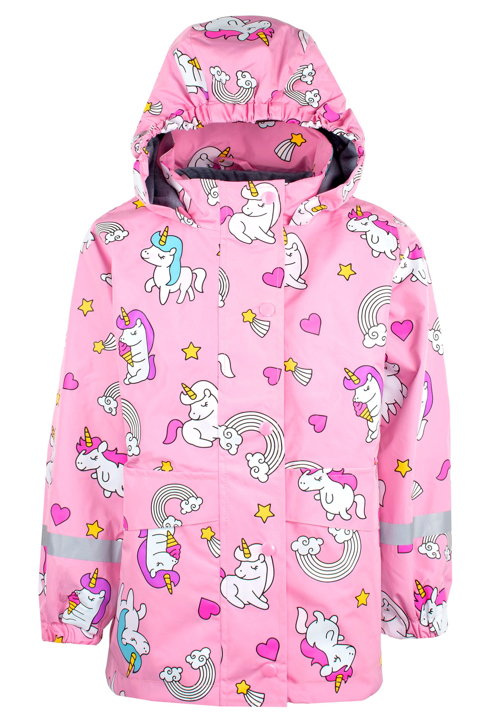 Toddler Girls' Unicorn Print Windbreaker