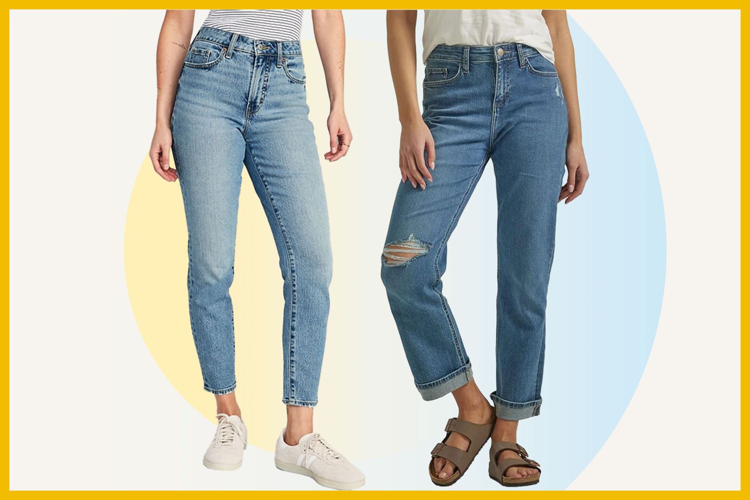 Tween Girls' Distressed Mom Jeans