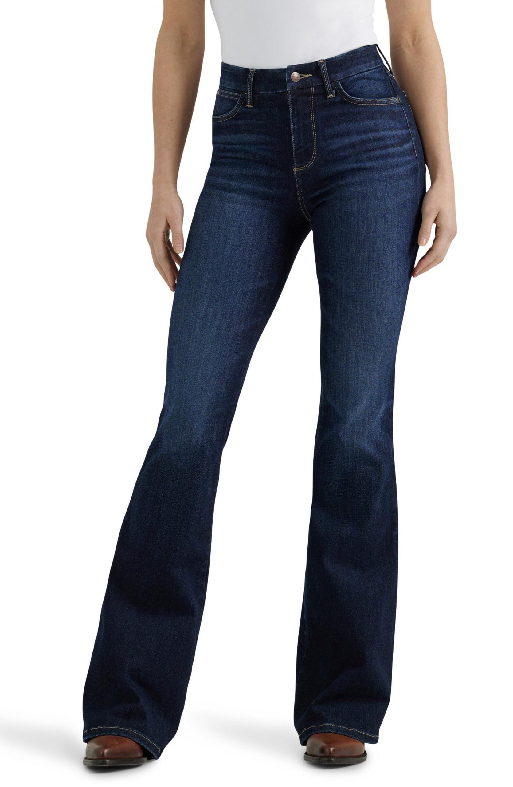 Women's Curve-Fit Stretch Flare Jeans