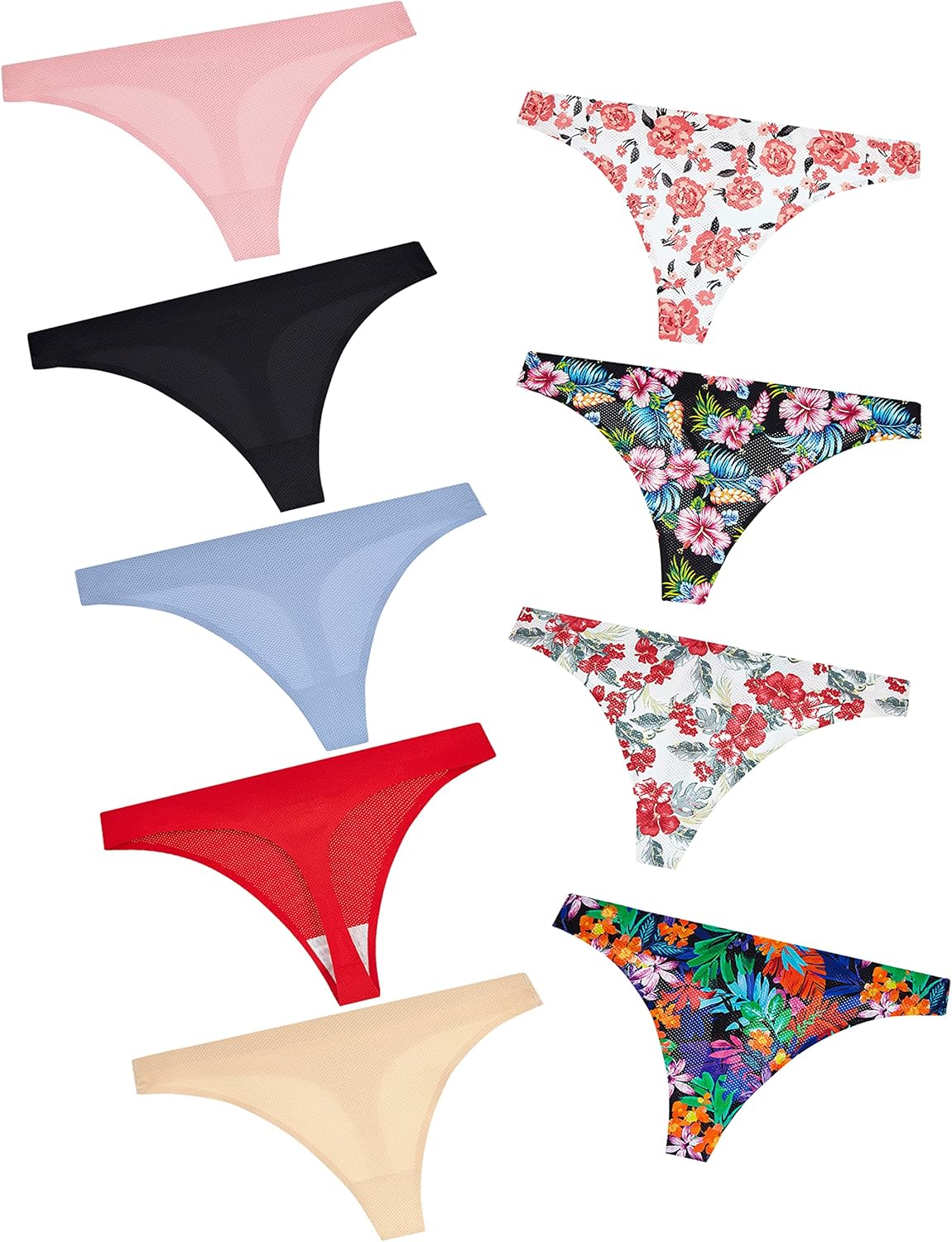 Women's Seamless Invisible Thong Multipack