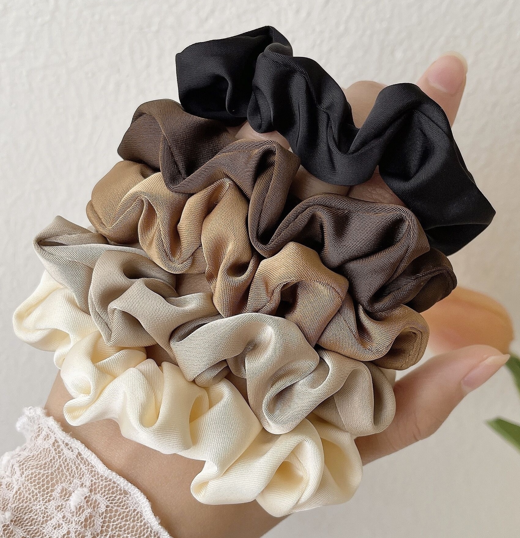 Women's Silk Hair Scrunchie Set